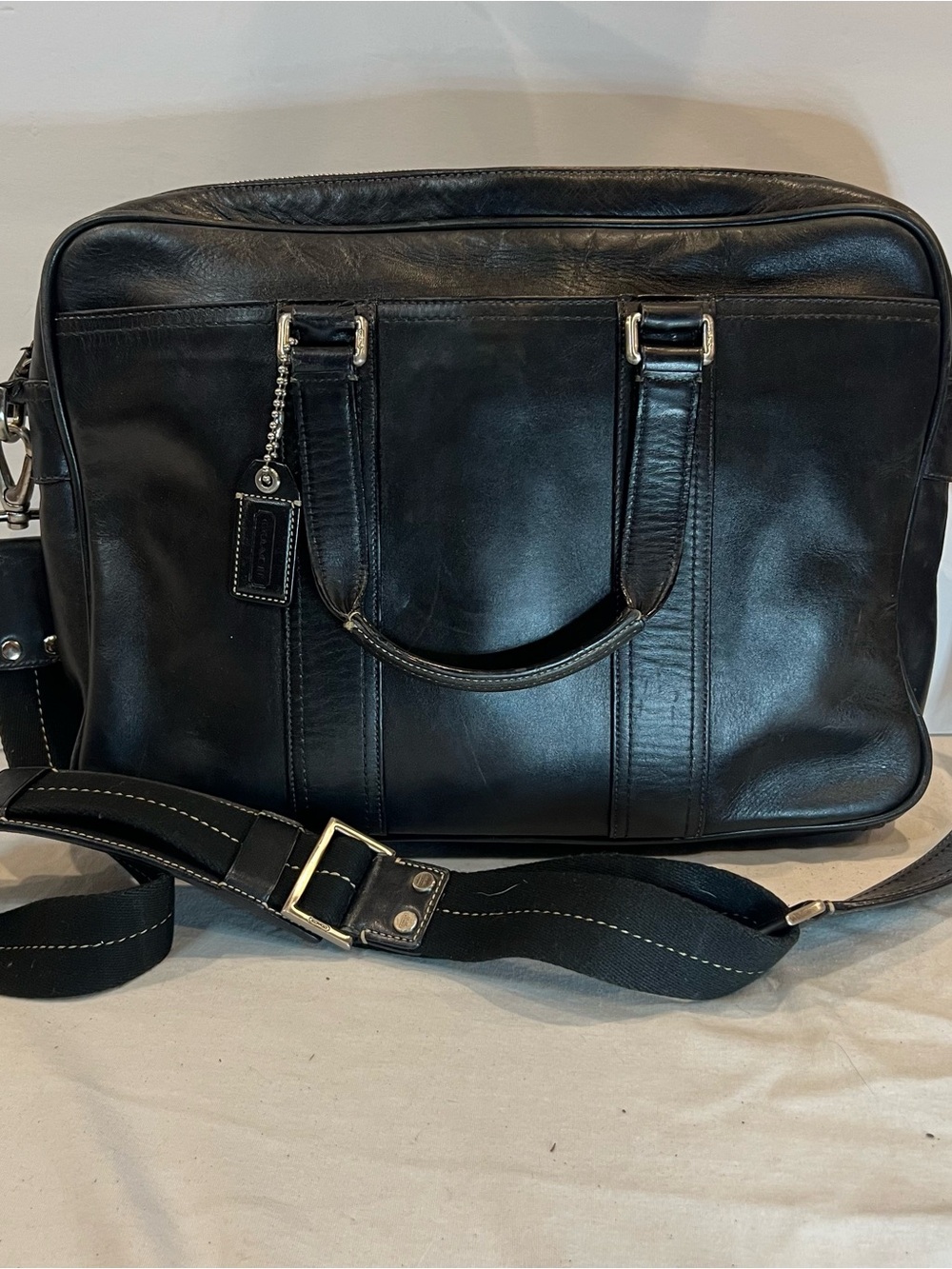 Coach Legacy Leather Zip Commuter Briefcase (Style 70021)